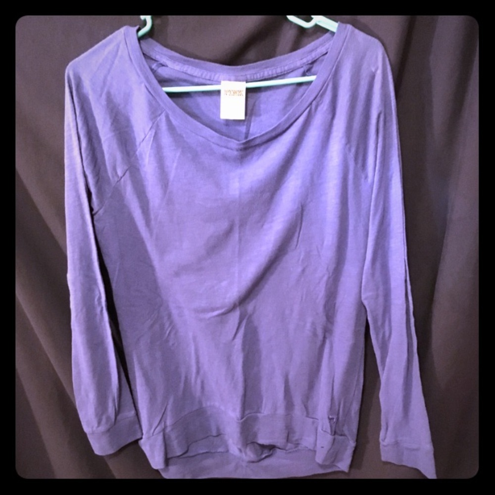 Over-sized blue Pink Victoria's Secret shirt